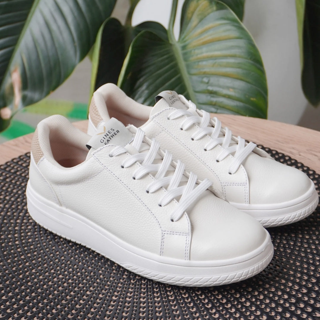 sneakers tenis color hueso