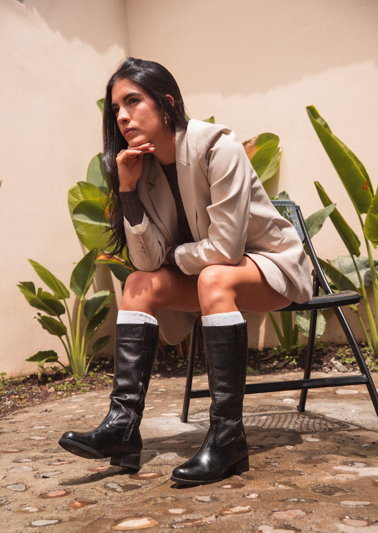 Botas de cuero para mujer NBK