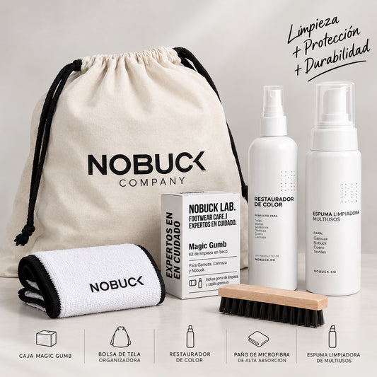 Kit limpieza pro para tenis de cuero y gamuza
